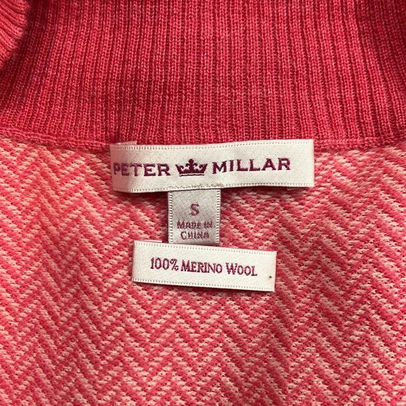 Peter Millar merino wool zip up cardigan - Picture 3 of 7